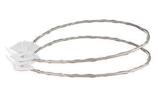 Στέφανα γάμου λευκά από ασήμι 925 - Ioannis Collection - D210L