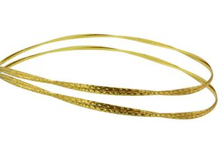 Στέφανα γάμου επίχρυσα από ασήμι 925 - Ioannis Collection - D254K