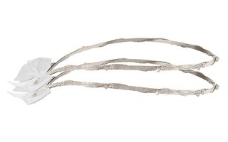 Στέφανα γάμου λευκά από ασήμι 925 με πέτρες P.Q. EUROPEAN CRYSTALS - Ioannis Collection - D259L