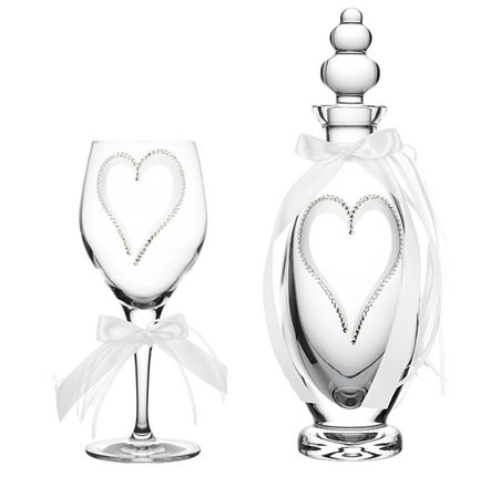 Καράφα και ποτήρι κρυστάλλινο με πέτρες P.Q. EUROPEAN CRYSTALS K2027-PK2027