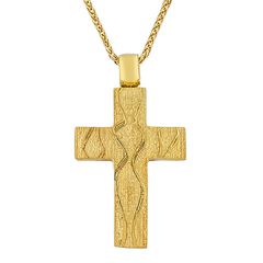 Σταυρός ανδρικός χρυσός Κ14 ST_024