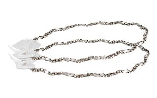 Στέφανα γάμου λευκά από ασήμι 925 με πέτρες P.Q. EUROPEAN CRYSTALS - Ioannis Collection - D227L