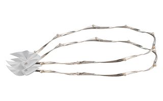 Στέφανα γάμου λευκά από ασήμι 925 με πέρλες P.Q. EUROPEAN CRYSTALS - Ioannis Collection - D281L