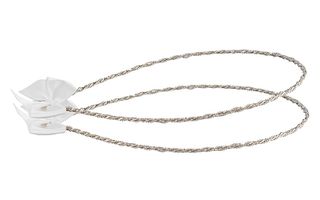 Στέφανα γάμου λευκά από ασήμι 925 - Ioannis Collection - D295L