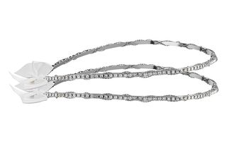 Στέφανα γάμου λευκά από ασήμι 925 με πέτρες P.Q. EUROPEAN CRYSTALS - Ioannis Collection - D239L