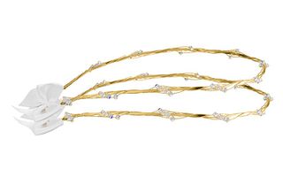 Στέφανα γάμου επίχρυσα από ασήμι 925 με πέτρες P.Q. EUROPEAN CRYSTALS - Ioannis Collection - D284K