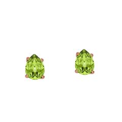 Ασημένια σκουλαρίκια 925 με Ρόζ Χρύσωμα Κ18 και ανοιχτές πράσινες πέτρες P.Q. EUROPEAN CRYSTALS / SK-VE9001GAR1