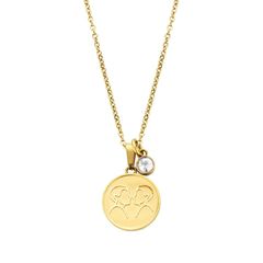 Steel Necklace with zodiac Gemini 'Δίδυμοι', Brand NatalieGersa - NG-N0006