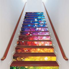 Αυτοκόλλητο σκάλας (Τιμή ανά τεμάχιο) - Abstract colors 2