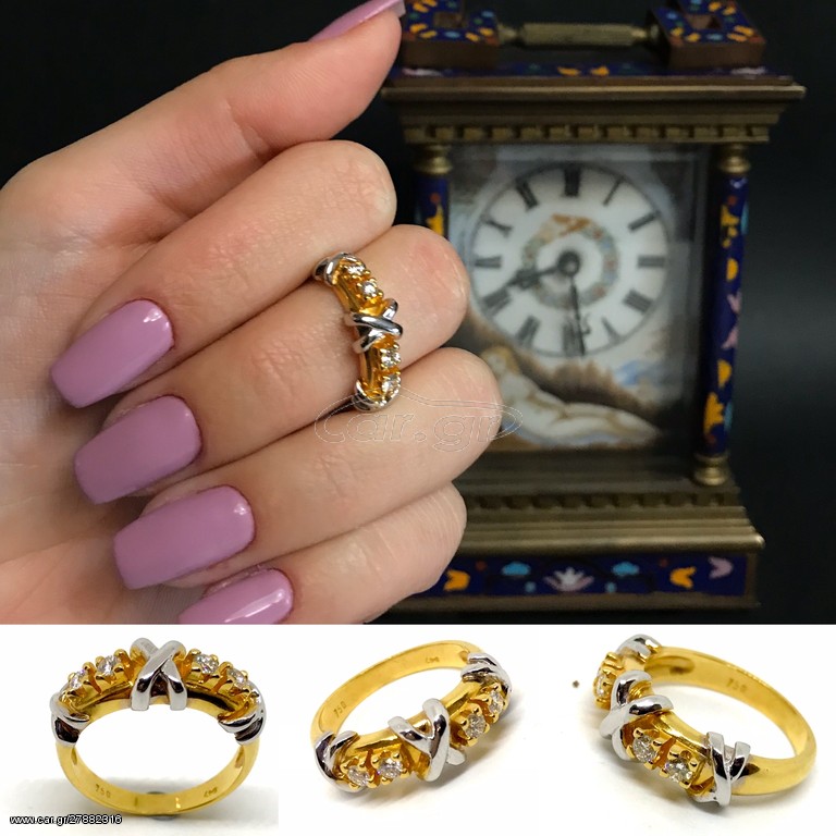 Δαχτυλιδι 18k με Μπριγιαν