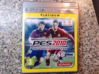 Πωλείται μεταχειρισμένο παιχνίδι (PES) Pro Evolution Soccer 2010 (PLATINUM) για ps3 σε άριστη κατάσταση.