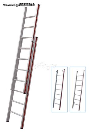 Profal Σκάλα Αλουμινίου δυο τεμ.2x7 σκαλιά χωρίς τραβέρσα (800407)