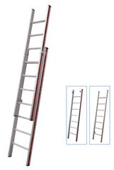 Profal Σκάλα Αλουμινίου δυο τεμ.2x9 σκαλιά χωρίς τραβέρσα (800409)