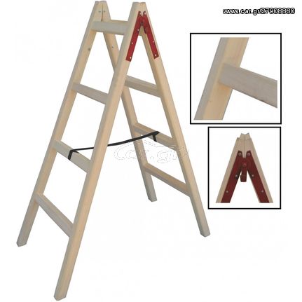 Σκάλα ξύλινη με 7+7 σκαλιά PROFAL (802207)