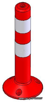 Πλαστικό κολωνάκι απλό 45cm DOORADO PARK-DH-FP-1-45