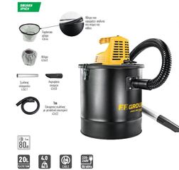 FF GROUP Ηλεκτρική σκούπα στάχτης AVC 20 PLUS(43498)