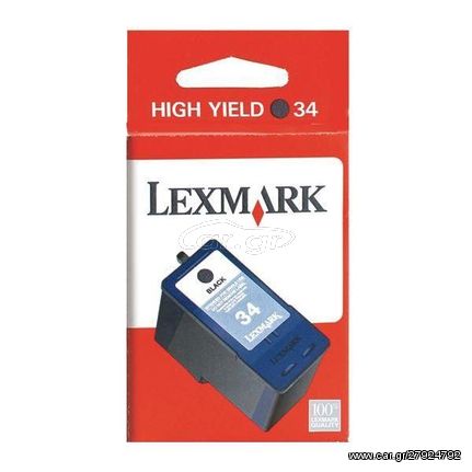 Original Μελάνι Lexmark 18C0034E Black (No 34XL)