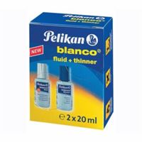 Διορθωτικό σετ PELIKAN BLANCO υγρό με διαλυτικό  2χ 20ml