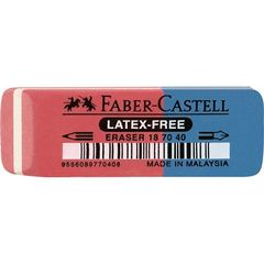 Γόμα Faber Castell κόκκινο/μπλε 7070-40