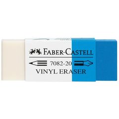 Γόμα Faber Castell λευκή/μπλε 7082-20