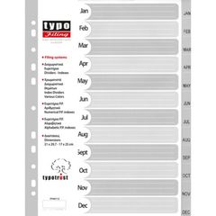 Διαχωριστικά Ντοσιέ Α4 Μηνών ( JAN-DEC )