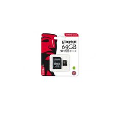 Kingston memory card microSDXC Canvas Select (64GB | class 10 | UHS-I | 80 MB/s) + adapter