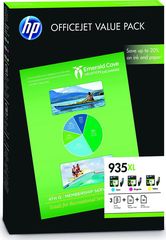 Original HP 935XL CMY Value Pack (F6U78AE) +75sh Paper A4 210x297mm