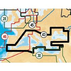 Navionics 43XG - Mediterranean Sea & Black Sea - SD Card 43XG/MSD