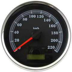 ΚΟΝΤΕΡ SPEEDOMETER BLK KPH RK ΓΙΑ 04-13 FLHR,FXST/FLST,FXDWG MODELS