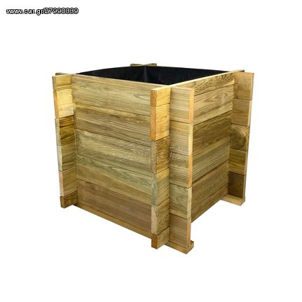 Ξύλινη γλάστα ECONOMY - 54x54x52-Tesias Wooden Products