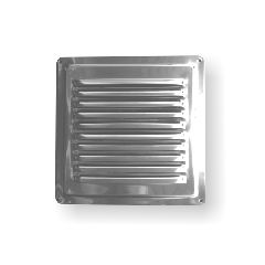 Γρίλλια σταθερή τετράγωνη ανοξείδωτη 180x320mm κατάλληλη για εξωτερική τοποθέτηση