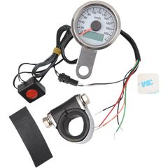 ΚΟΝΤΕΡ 220 KM/H WHITE FACE PROGRAMMABLE MINI ELECTRONIC SPEEDOMETER WITH ODOMETER/TRIPMETER 1.87" ΓΙΑ 99-03 BIG TWIN & 86-03 XL