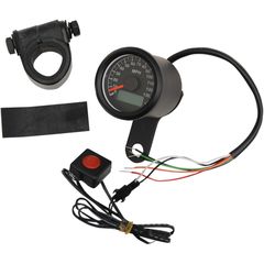 ΚΟΝΤΕΡ 1.8" ELECTRONIC SPEEDOMETER BLACK HOUSING BLACK FACE ΓΙΑ 99-03 BIG TWIN & 86-03 XL