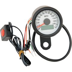 ΚΟΝΤΕΡ 1.8" ELECTRONIC SPEEDOMETER BLACK HOUSING WHITE FACE ΓΙΑ 99-03 BIG TWIN & 86-03 XL