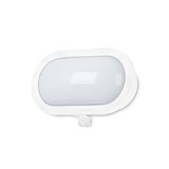 FLASH ΑΠΛΙΚΑ ΤΟΙΧΟΥ ΟΒΑΛ LED 5W 750LM 4000K 171Χ118ΜΜ IP44 ΛΕΥΚΟ FOR LIGHT