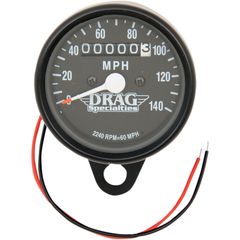 ΚΟΝΤΕΡ 2.4" MECHANICAL SPEEDOMETER 2240:60 BLACK HOUSING BLACK FACE ΓΙΑ 91-94 XL