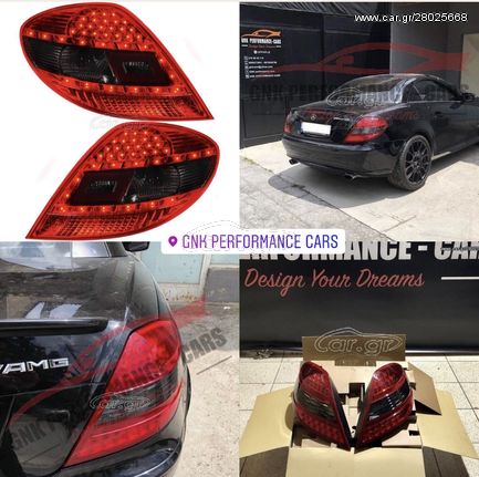 ΦΑΝΑΡΙΑ ΠΙΣΩ Taillights LED MERCEDES SLK R171 04-10 red/smoke