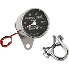 ΚΟΝΤΕΡ 2.4" MECHANICAL SPEEDOMETER 2240:60 CHROME BLACK FACE ΓΙΑ 86-90 XL