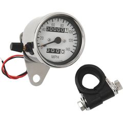 ΚΟΝΤΕΡ 2.4" MECHANICAL SPEEDOMETER MPH 2:1 W/ TRIP-METER CHROME HOUSING WHITE FACE ΓΙΑ 86-90 XL