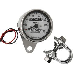 ΚΟΝΤΕΡ 2.4" MECHANICAL SPEEDOMETER 2:1 CHROME WHITE FACE ΓΙΑ 86-90 XL