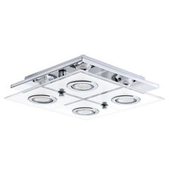 ΦΩΤΙΣΤΙΚΟ ΟΡΟΦΗΣ/4 GU10-LED ΧΡΩΜΕ/ΣΑΤΙΝΕCABO 30931 EGLO
