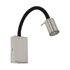 LED-ΦΩΤΙΣΤΙΚΟ ΤΟΙΧΟΥ/1 ΝΙΚΕΛ-M/ΜΑΥΡΟ M.USB TAZZOLI 96567 EGLO