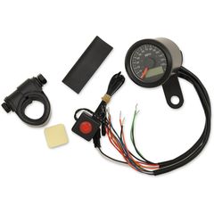 ΚΟΝΤΕΡ ELECTRONIC SPEEDOMETERS WITH INDICATOR LIGHTS 1-7/8" MINI PROGRAMMABLE 120 MPH ΓΙΑ 99-03 BIG TWIN, 86-03 XL