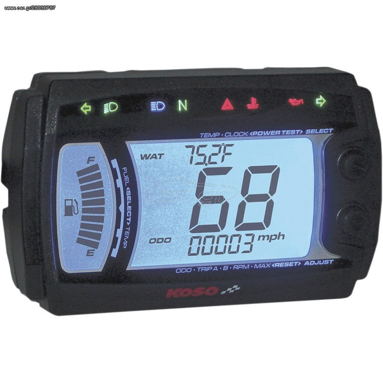 ΚΟΝΤΕΡ SPEEDOMETER MULTIFUNCTION XR-SR BLACK