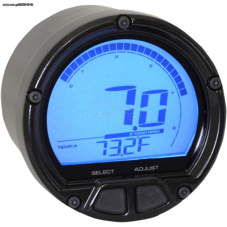 ΚΟΝΤΕΡ TACHOMETER MULTIFUNCTION DL-02R BLACK 
