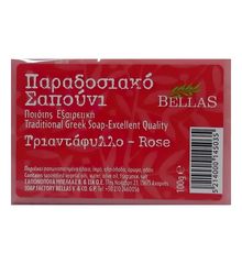 Κλασικό Παραδοσιακό Σαπούνι Bellas Τριαντάφυλλο 100gr