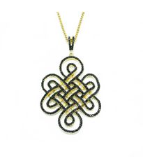 Κολιέ από ασήμι 925 ο κόμπος της καλής τύχης MA1988