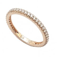 Δαχτυλίδι σε ροζ χρυσό Κ9 με φυσικά ζιρκόνια σε λευκό χρώμα περιμετρικά Νο. 53
Θα φροντίσουμε για τη συσκευασία δώρου