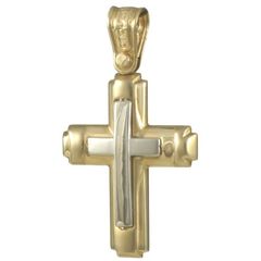 Σταυρός σε χρυσό Κ14 με σχέδιο Σταυρού σε λευκό χρυσό λουστραρισμένος και ματ για βάπτιση Διαστάσεις Σταυρού 36Χ21 χιλιοστά και βάρος 3.80 γραμμάρια
Θα φροντίσουμε για τη συσκευασία δώρου