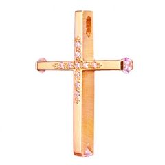 Σταυρός σε ροζ χρυσό Κ14 λουστραριστός και ματ στις πλευρές με φυσικά ζιρκόνια σε λευκό χρώμα για βάπτιση Διαστάσεις Σταυρού 25Χ18 χιλιοστά και βάρος 3.50 γραμμάρια
Θα φροντίσουμε για τη συσκ